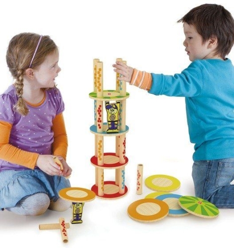 Деревяна Іграшка-головоломка балансир Crazy Tower, HAPE™, Німеччина (897660)