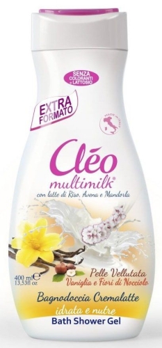 Shower gel and bath foam Felce Azzurra Paglieri Cleo Vanilla and Flowers 400ml (8001280402500)