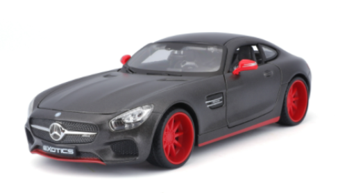 Автомодель Mercedes - AMG GT, Maisto, 1:24, серый металлик – тюнинг, арт. 32505 met. grey
