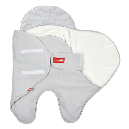 Red Castle™ | Флисовый конверт для младенца Babynomade 0-6 мес -серый, Франция / Полотенца детские № 2