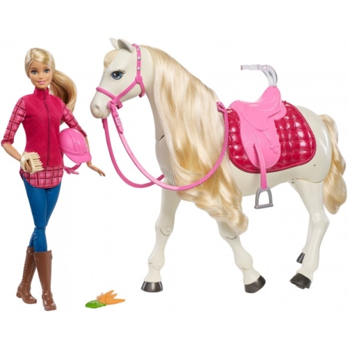 Набор Barbie наездница и танцующая лошадка [FRV36]