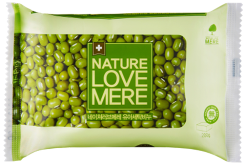 Special soap Nature Love Mere, for washing Kid clothes, with antibacterial effect, Mung beans 200g, Korea