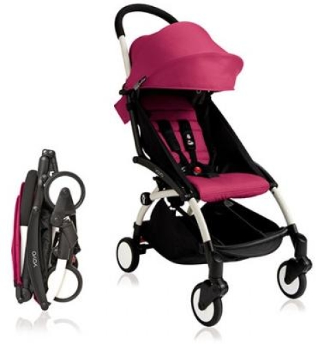 BabyZen™ YOYO 2 Stroller, 6M+ Pink/White Chassis