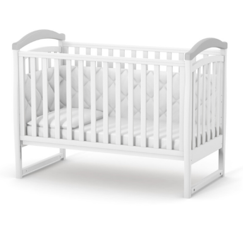 Кроватка детская Верес ЛД 6 бело-серый