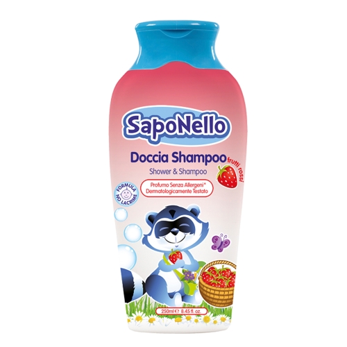 Shampoo and shower gel Paglieri Doccia Red Fruits, SapoNello, 250 ml, art. 13461