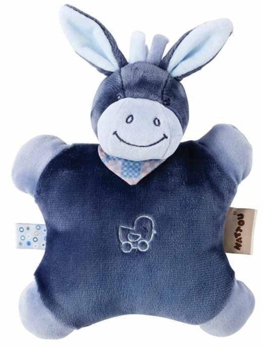 Мягкая игрушка-подушка ослик Алекс 24см, Nattou™ Бельгия