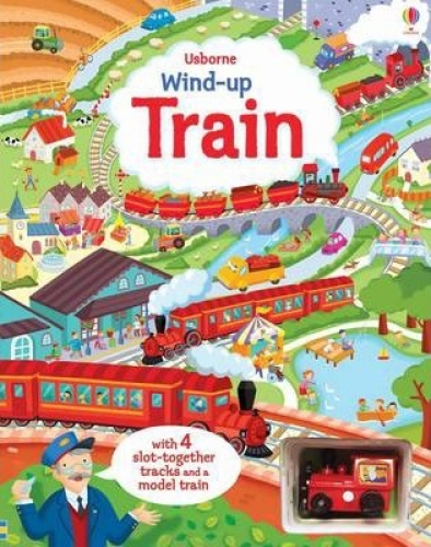 Usborne® Интерактивная книга с игрушкой Поезд, серия WIND-UP
