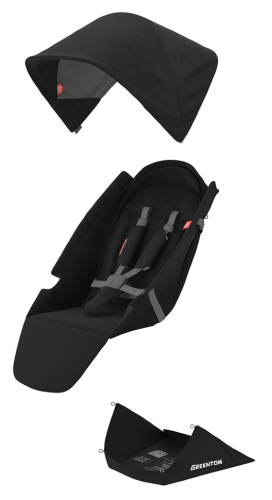 Сидіння для коляски GreenTom™ Upp Classic F Black [GTU-F-BLACK]