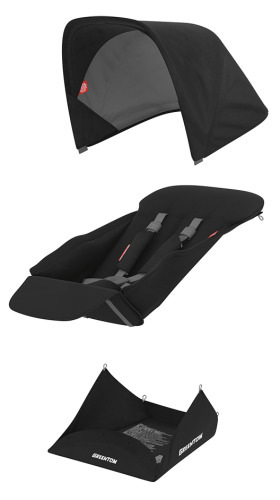 Сиденье для коляски GreenTom™ Upp Reversible D Black [GTU-D-BLACK]