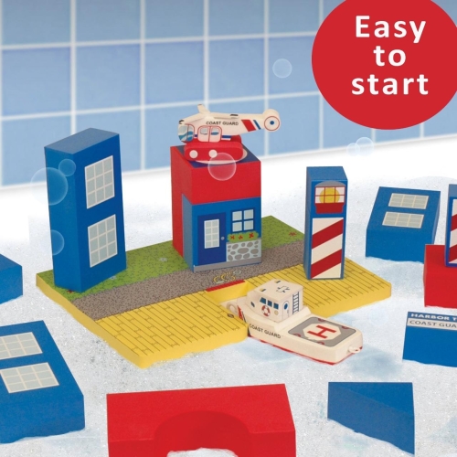 Плавающие блоки для ванной Just Think Toys Береговая охрана (22087) / Игрушки для купания № 3