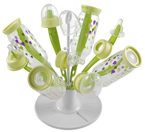 Foldable bottle dryer Flower - neon, Beaba™ France