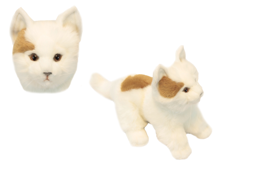 Plush Toy Cat, Hansa, 23 cm, white, art. 3984