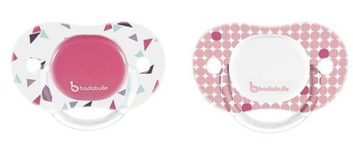 Reversible pacifier for girls 6-12m Confetti