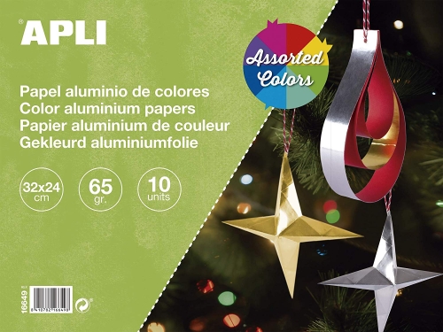 Apli Kids™ | Набор цветной бумаги: металлик, Испания (16649)