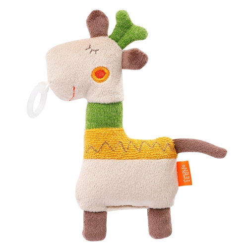 Мяка іграшка для малюків з кільцем для соски Жираф, Fehn, арт 059359