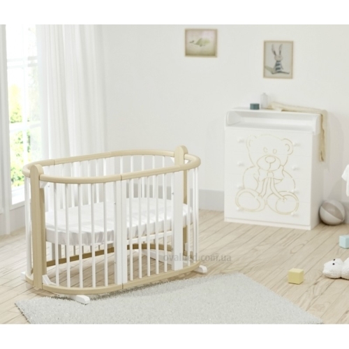 Ovalbed® Ovalbed 8in1 Ovalbed White MAXI on skids