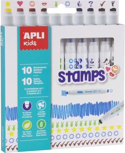 Apli Kids™ | Colored stamp markers, Spain (16807)