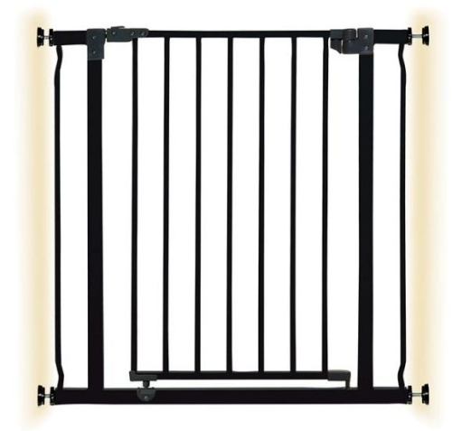 Ворота безопасности металлические Dreambaby LIBERTY, черные (F919) Англия