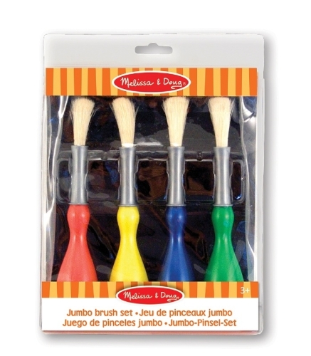 Набор кисточек (4 штуки) Melissa&Doug™ США, Jumbo Paint Brushes (set of 4) (MD14118)