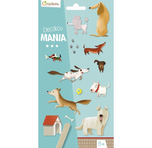 Наклейки Щенки, серия Decalco Mania, Avenue Mandarine™ Франция (CC024O)