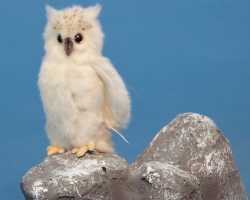 Plush Toy HANSA Snowy owl, 14 cm (6154)
