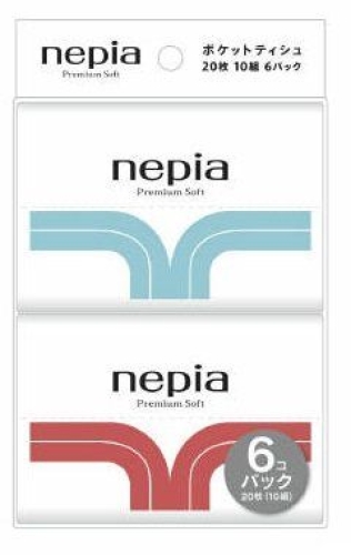 Baby wipes Nepia Premium Soft Pocket Tissue 6 set/Box (4901121631257)