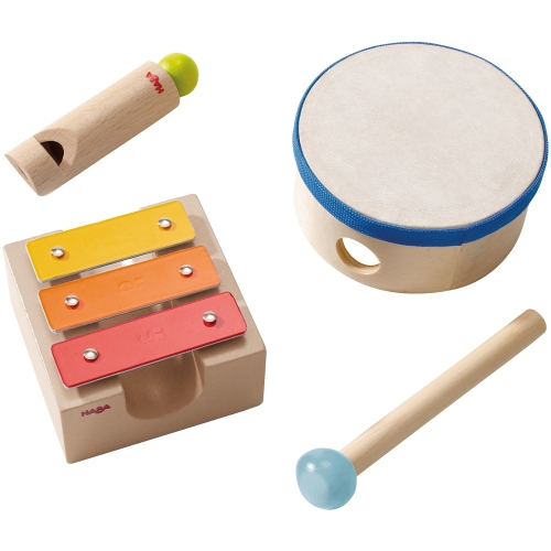 Барабан, ксилофон, маленький музыкальный набор, Haba [5998]
