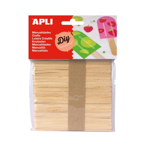 Wooden sticks Apli Kids for crafts and creativity, 50 pcs. (13063)