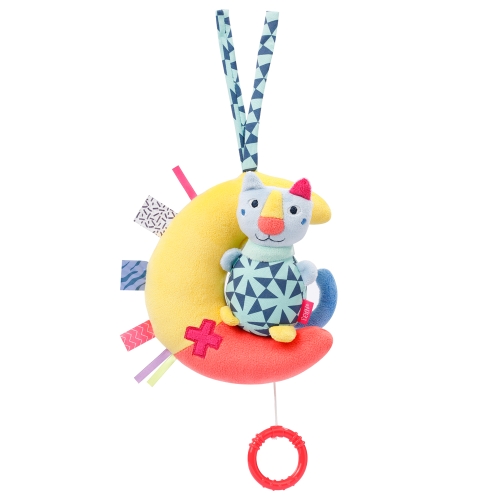 Мягкая игрушка для малышей Музыкальный кот на месяце, Fehn, арт 055115