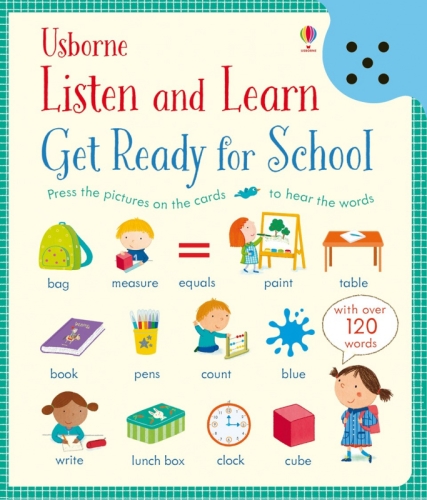 Интерактивная книга со звуковыми эффектам Слушай и учись: готовимся к школе, Usborne™ [21282]