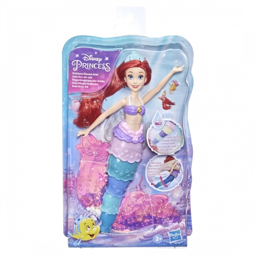 Кукла Русалочка Ариэль, Hasbro, с подвижным, меняющим цвет хвостом, арт. F0399