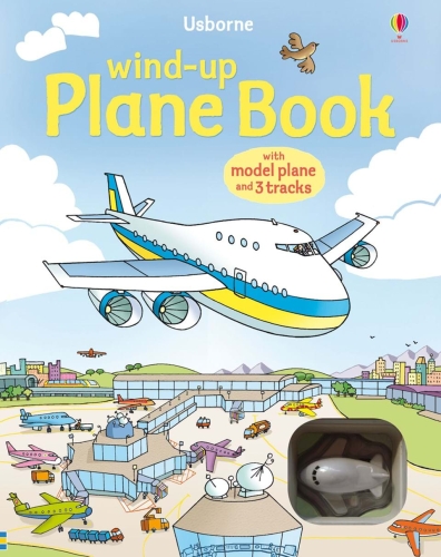 Интерактивная книга со звуковыми эффектами Самолет, серия Wind-Up, Usborne™ [9781409504504]