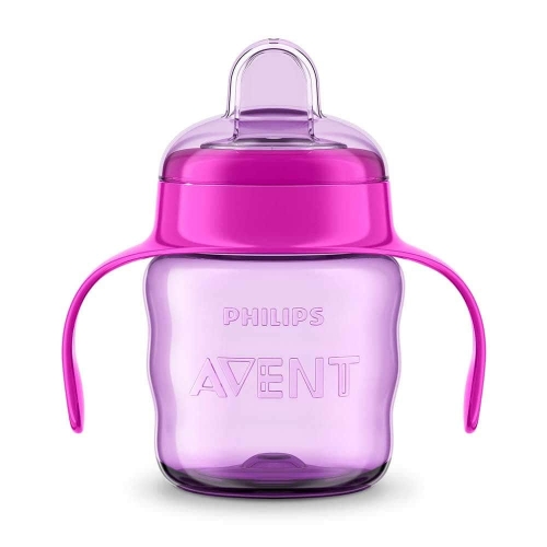 Чашка с мягким носиком и ручками Avent 200 мл 6 мес + , Philips Avent [SCF551/00] Англия / Поильники № 5