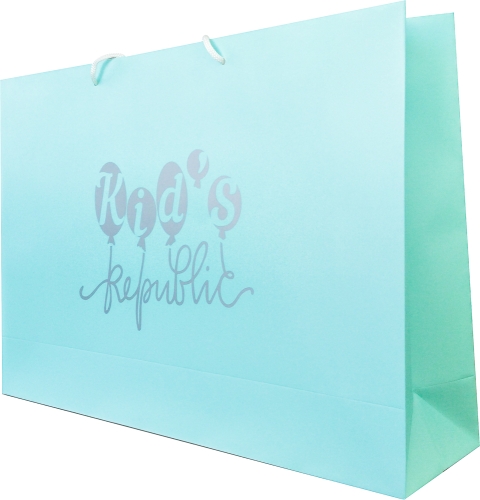 Фирменный подарочный пакет KIDS REPUBLIC LAGOON BLUE [40x30х17 cm]