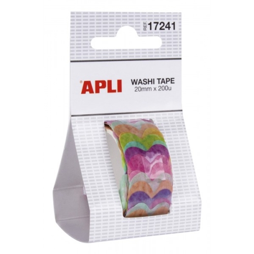 Apli Kids™ | Decorative tape: Hearts, 20 x 200 mm, Spain (17241)