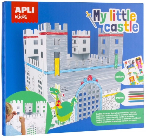 Apli Kids™ | Набор наклейки и раскраска Мой маленький замок, Испания