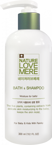 Baby bath and shampoo 2 in 1, NATURE LOVE MERE, 300 ml, Korea