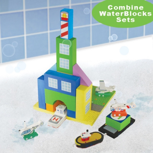 Плавающие блоки для ванной Just Think Toys Буксир и баржа (22092) / Игрушки для купания № 4 Kids Republic Плавающие блоки для ванной Just Think Toys Буксир и баржа (22092) / Игрушки для купания № 4