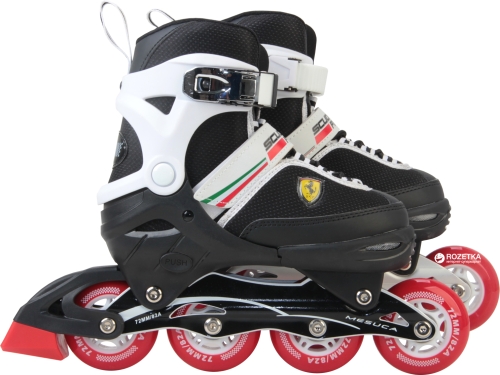 Ferrari® Adjustable Roller Skates white size 34-37 FK16, Italy