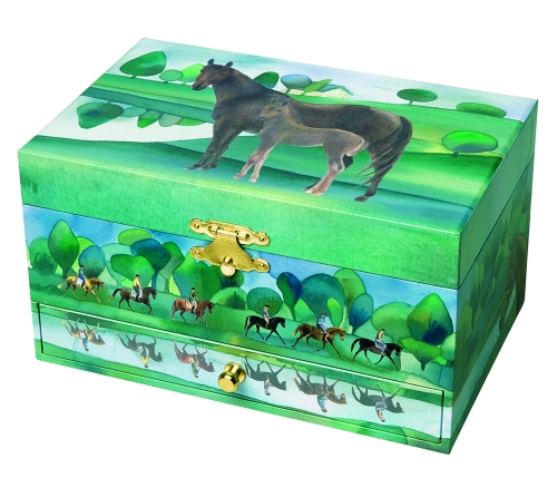 Jewelry box musical Normandie, horse figurine, Trousselier™ France (S60620)