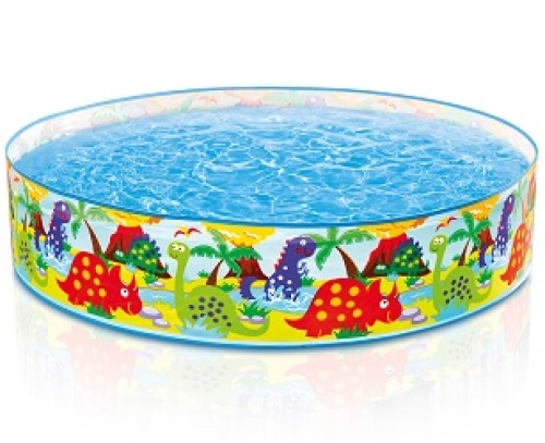 Бассейн каркасный Intex 122х25см, 288л, от 3 лет Джунгли (58474) / Надувные круги и матрасы