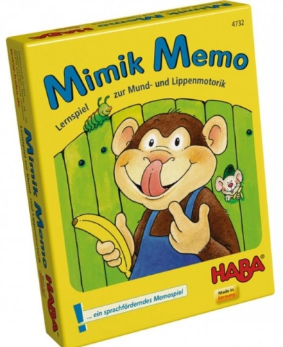 Карточная игра для самых маленьких для запоминания мимик Мемо, Haba [4732]