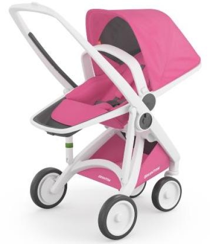 Stroller GreenTom™ Upp Reversible ABD White\Pink [GTU-ABD-WPI]