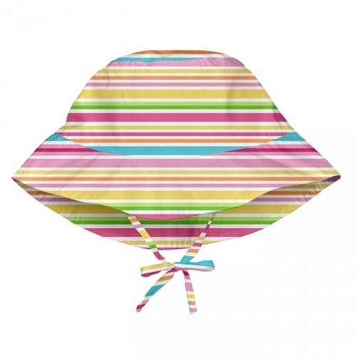 Baby Sun Hat - Light Pink Multistripe [0-6m], i Play™ USA