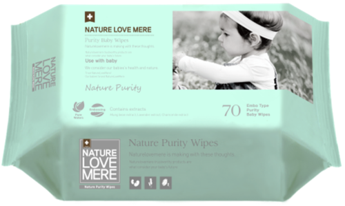 Дитячі вологі серветки NATURE LOVE MERE™ Purity, 70шт, Корея, NLM (0501)