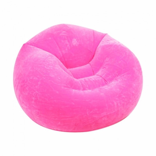 Intex® Velor Beanless Bag Chair 68569 Pink