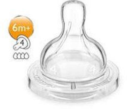 Philips Avent fast flow teat from 6 months 2 pcs (SCF634/27)