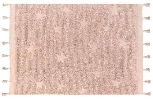 Rug for nursery Lorena Canals™ Hippy Stars Vintage Nude, 120x175 cm
