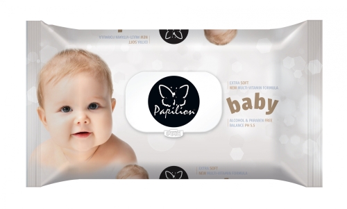 Вологі серветки дитячі PAPILION 72шт (з кришкою) Туреччина / Вологі серветки Kids Republic Вологі серветки дитячі PAPILION 72шт (з кришкою) Туреччина / Вологі серветки
