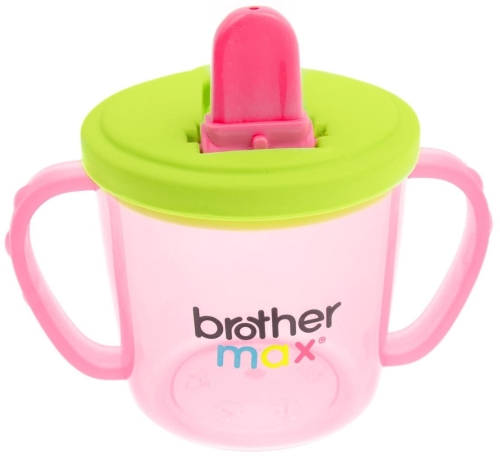 Чашка-поильник Brother Max, розовый/зеленый (49806)
